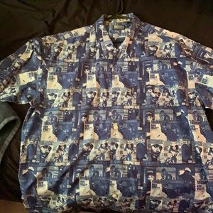Vintage ENYCE source magazine button up shirt.